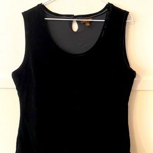 Black Velvet Tank Top by Tesori